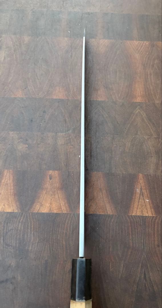 正本総本店　玉白鋼　切付　柳刃　300mm 尺　包丁　和包丁　研ぎ済　八角水牛柄