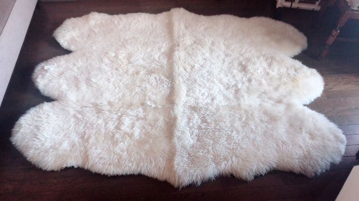 オーストラリア製リアルムートンラグ☆20万ラグマットzaraザラホーム