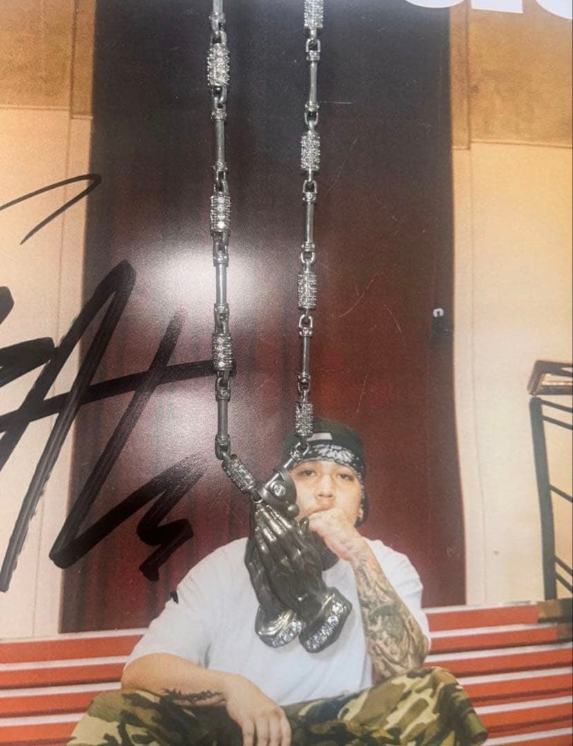 Silver 925 Pray Hand ＆Old school Chain