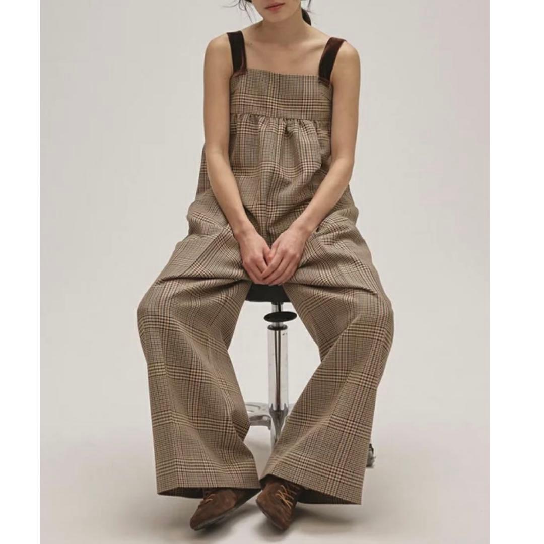 TODAYFUL Check Wide Combinaison 未使用