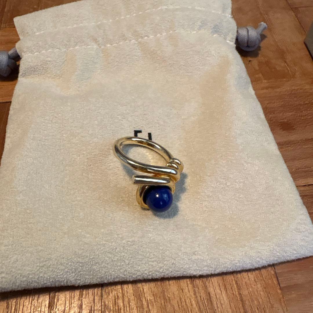 アクセサリー Fauvirame Kinomi Twist Ring lapis lazuli