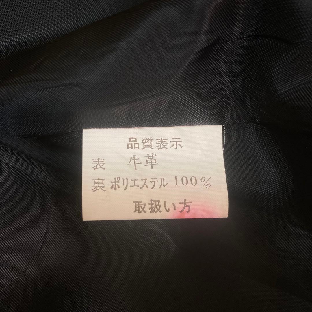 パンプキン✨ レザーコート　ロング　牛革　フォックスファー　ベルト付き