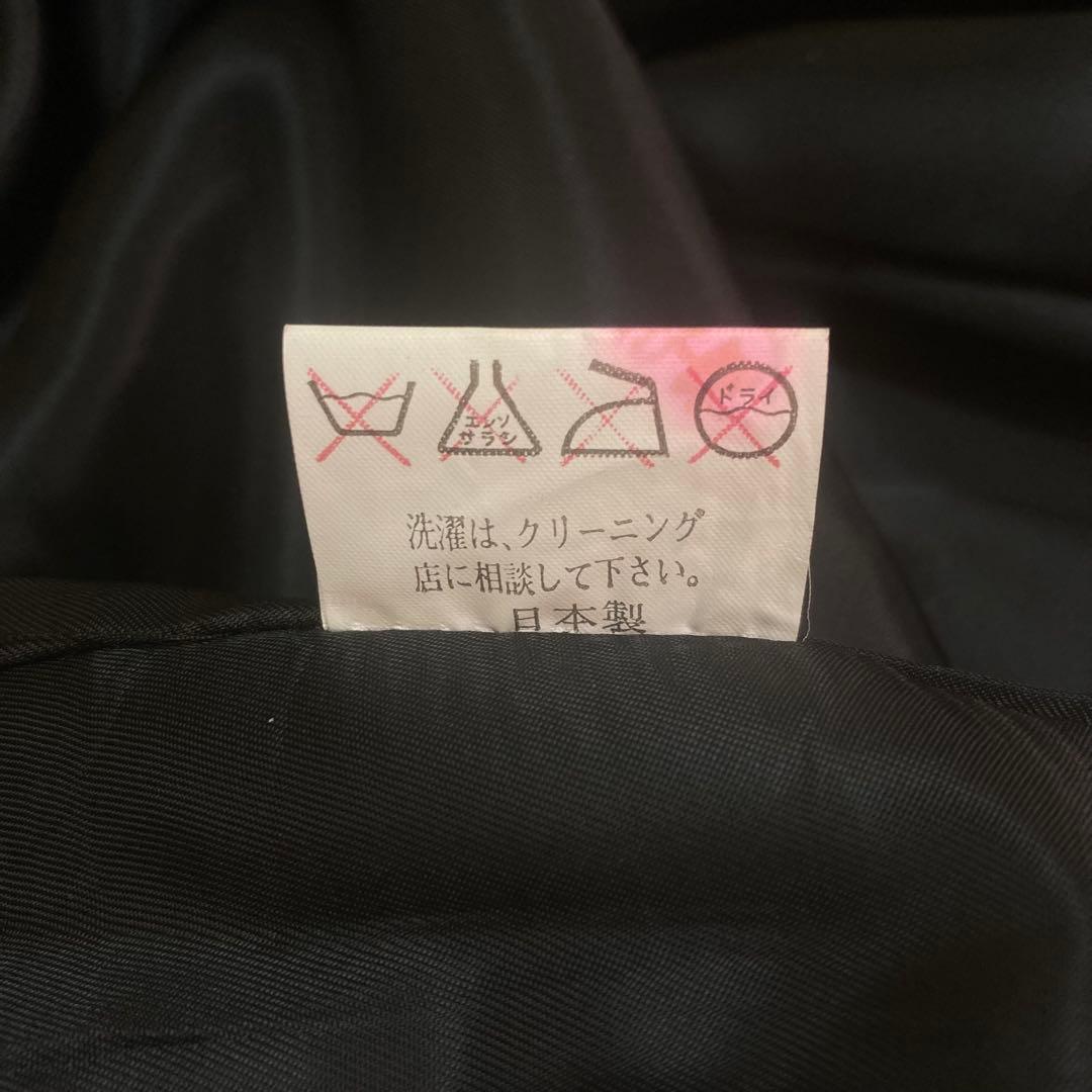 パンプキン✨ レザーコート　ロング　牛革　フォックスファー　ベルト付き