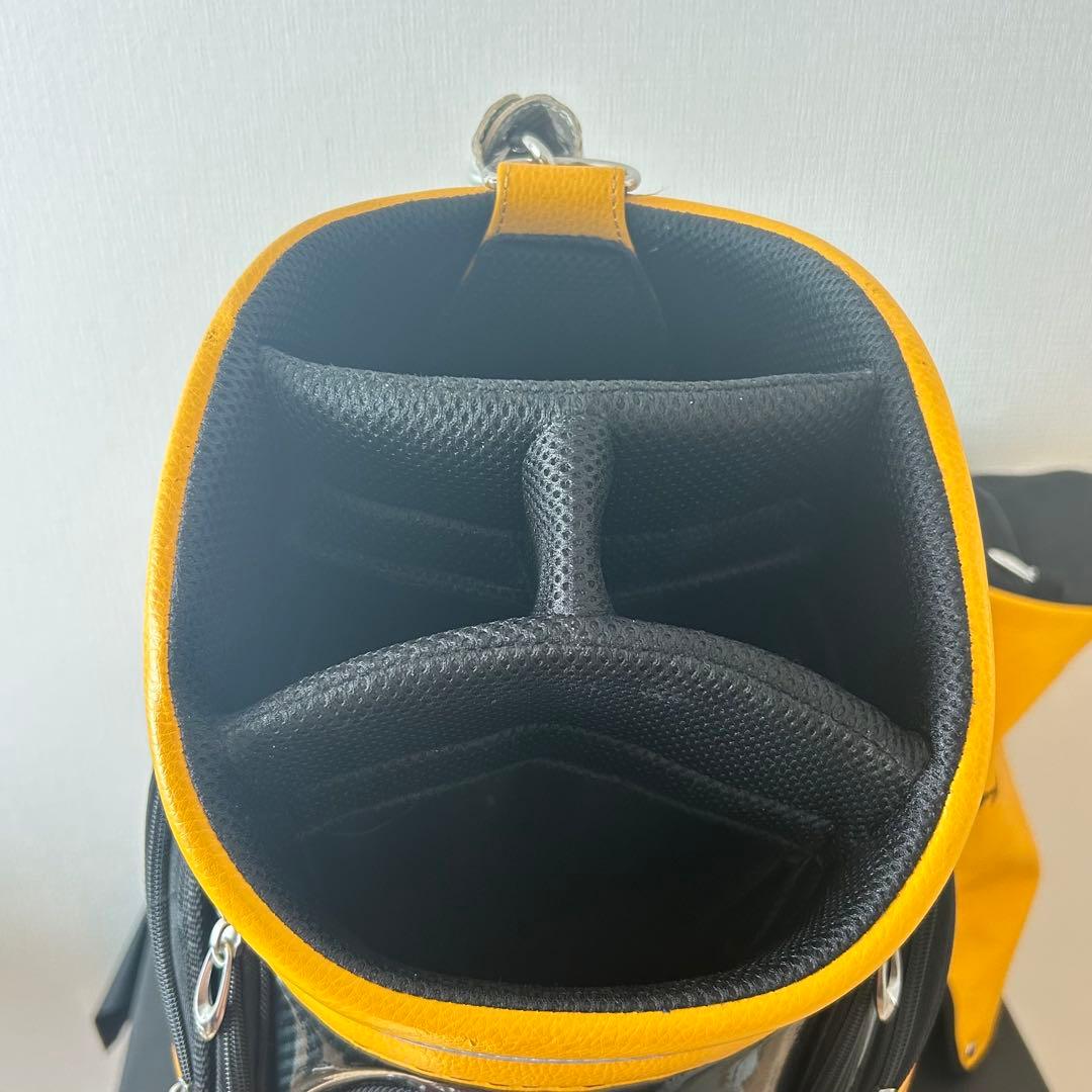 テーラーメイド キャディバッグ 黄×黒 フード付