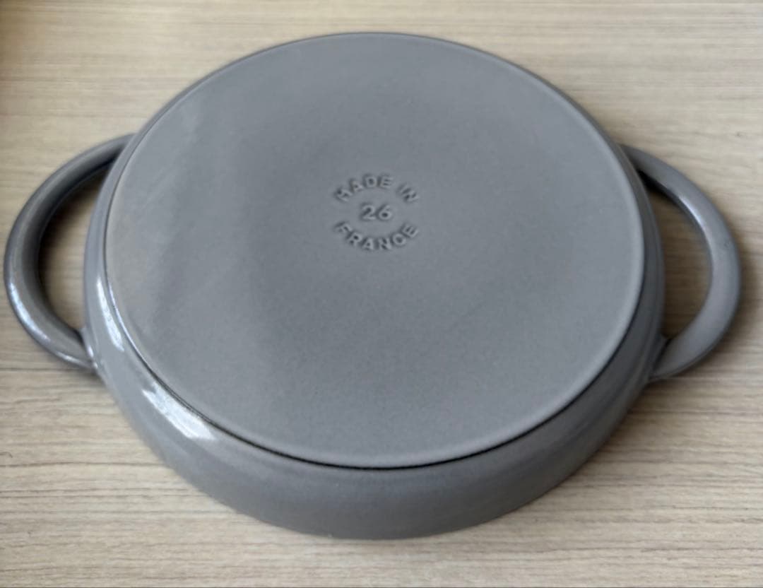 【未使用】STAUB ストウブ ピュアグリル ラウンド 26cm グレー 正規品
