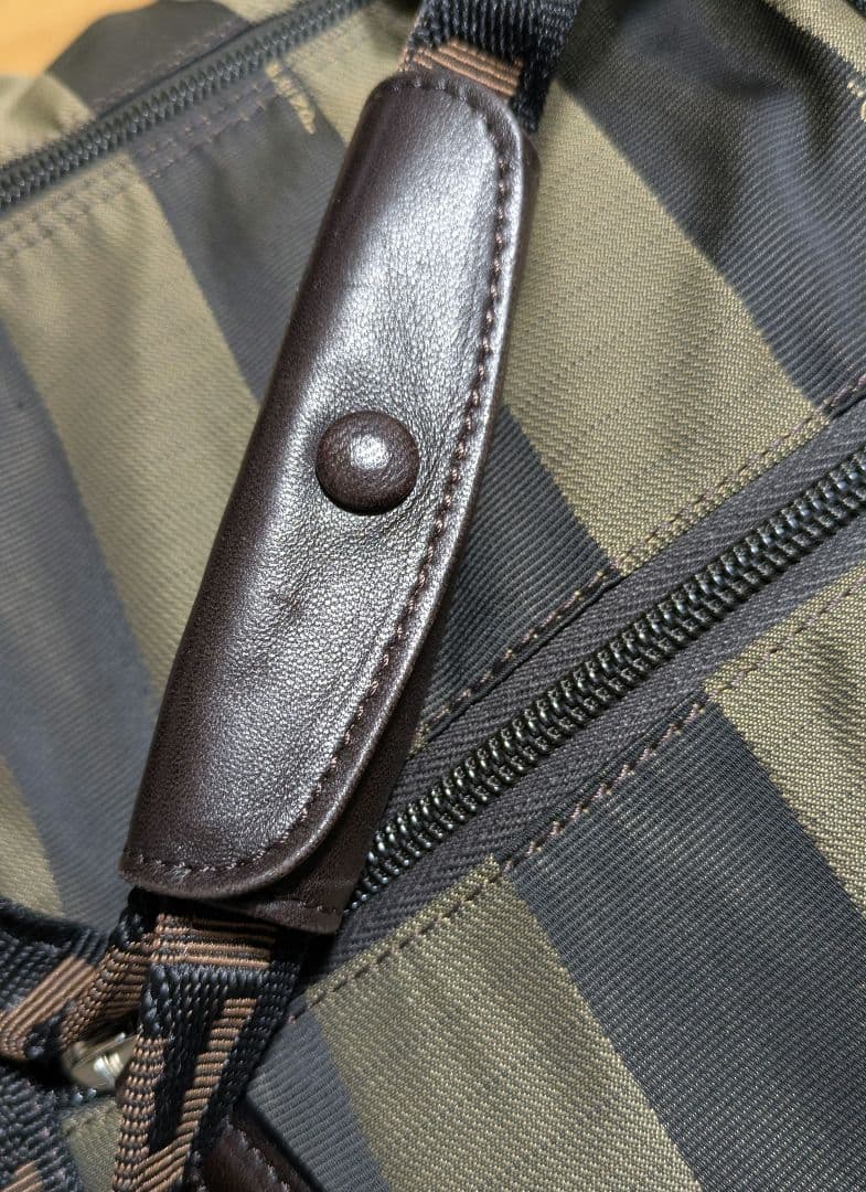 【鑑定済】FENDI ペカン トートバッグ 大容量 ロゴ ボストンバッグ