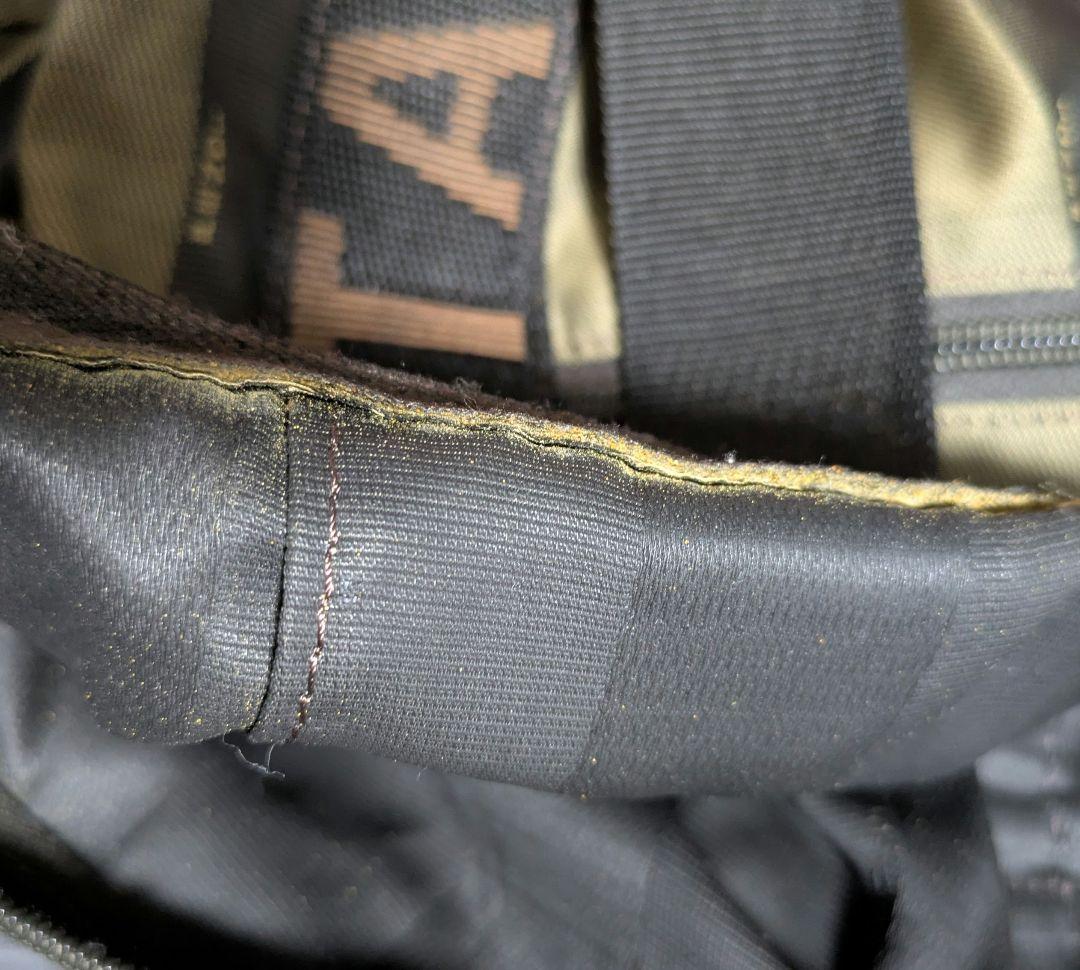 【鑑定済】FENDI ペカン トートバッグ 大容量 ロゴ ボストンバッグ