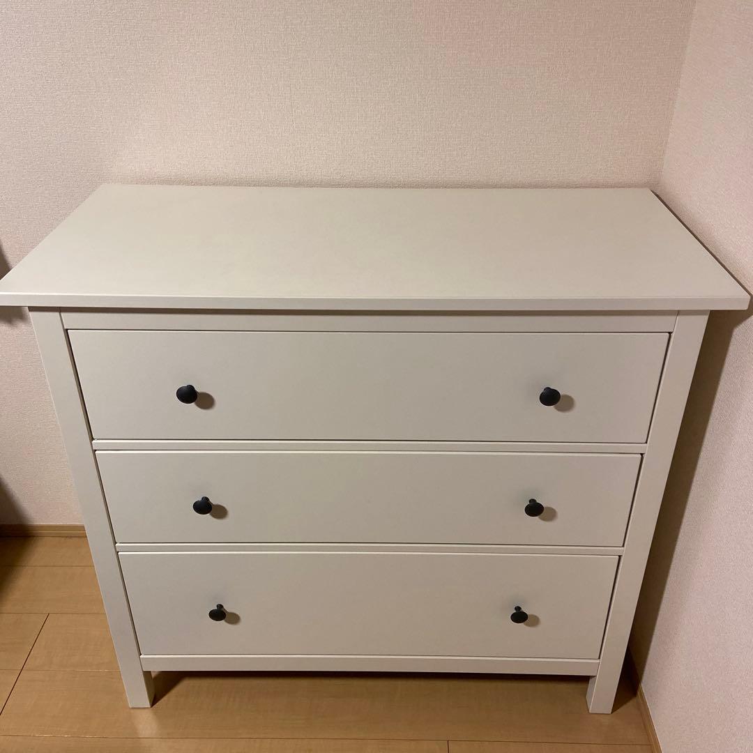 【廃盤品】IKEA HEMNES ヘムネス チェスト ホワイト
