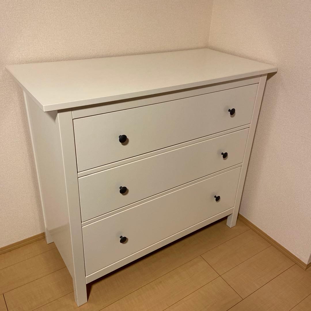 【廃盤品】IKEA HEMNES ヘムネス チェスト ホワイト