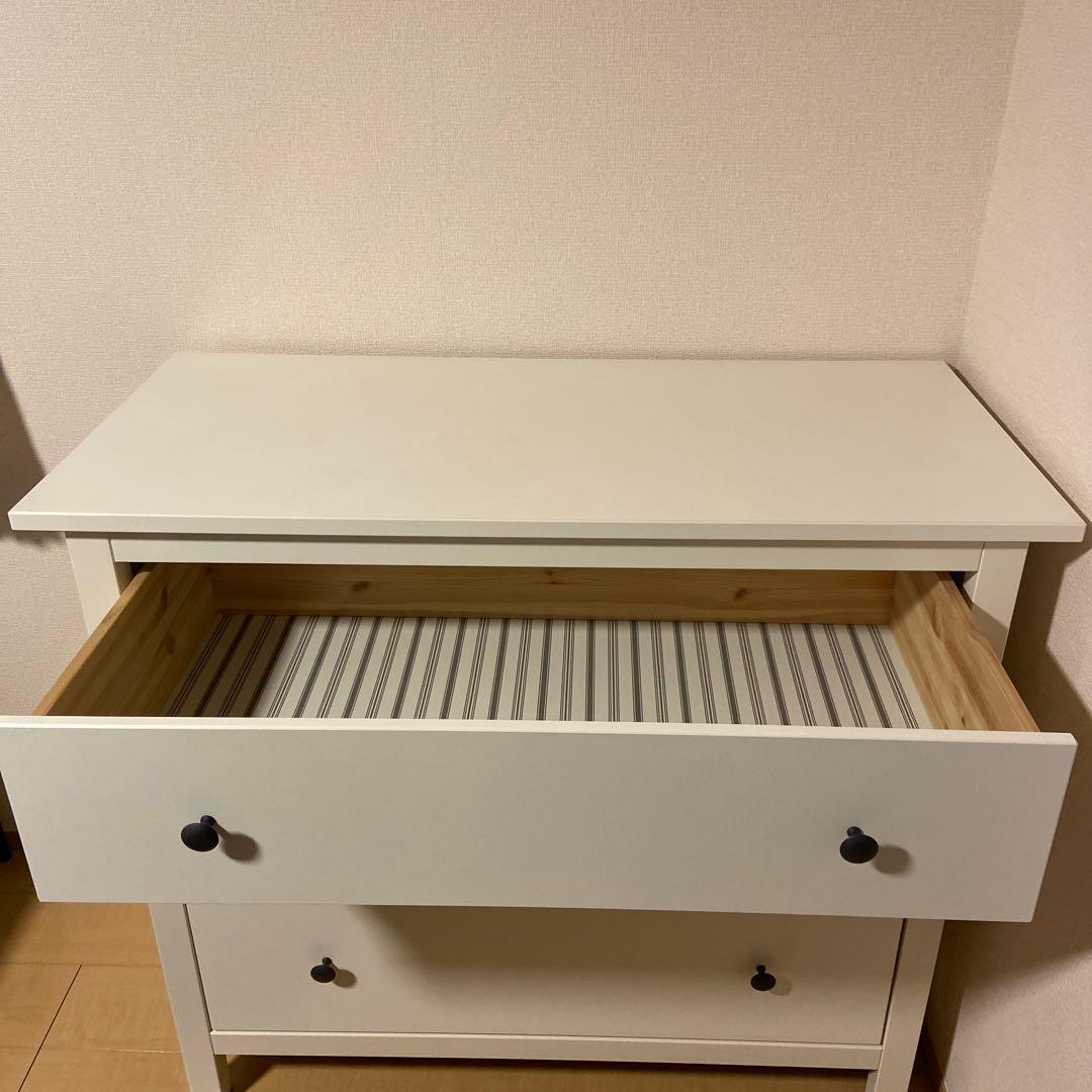 【廃盤品】IKEA HEMNES ヘムネス チェスト ホワイト