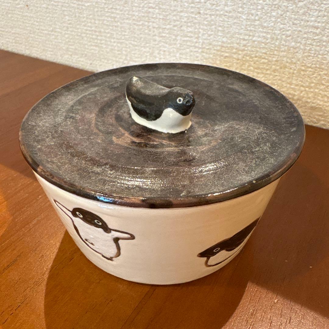 【新品未使用】工藤ちえ奈　ペンギン　小物入れ　置物　アクセサリーケース　陶器製