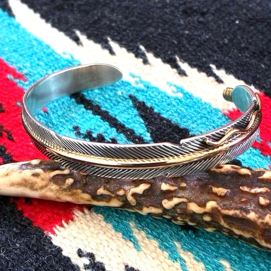 ゆ☆ ジョーメイス　フェザー12Kシルバーバングル