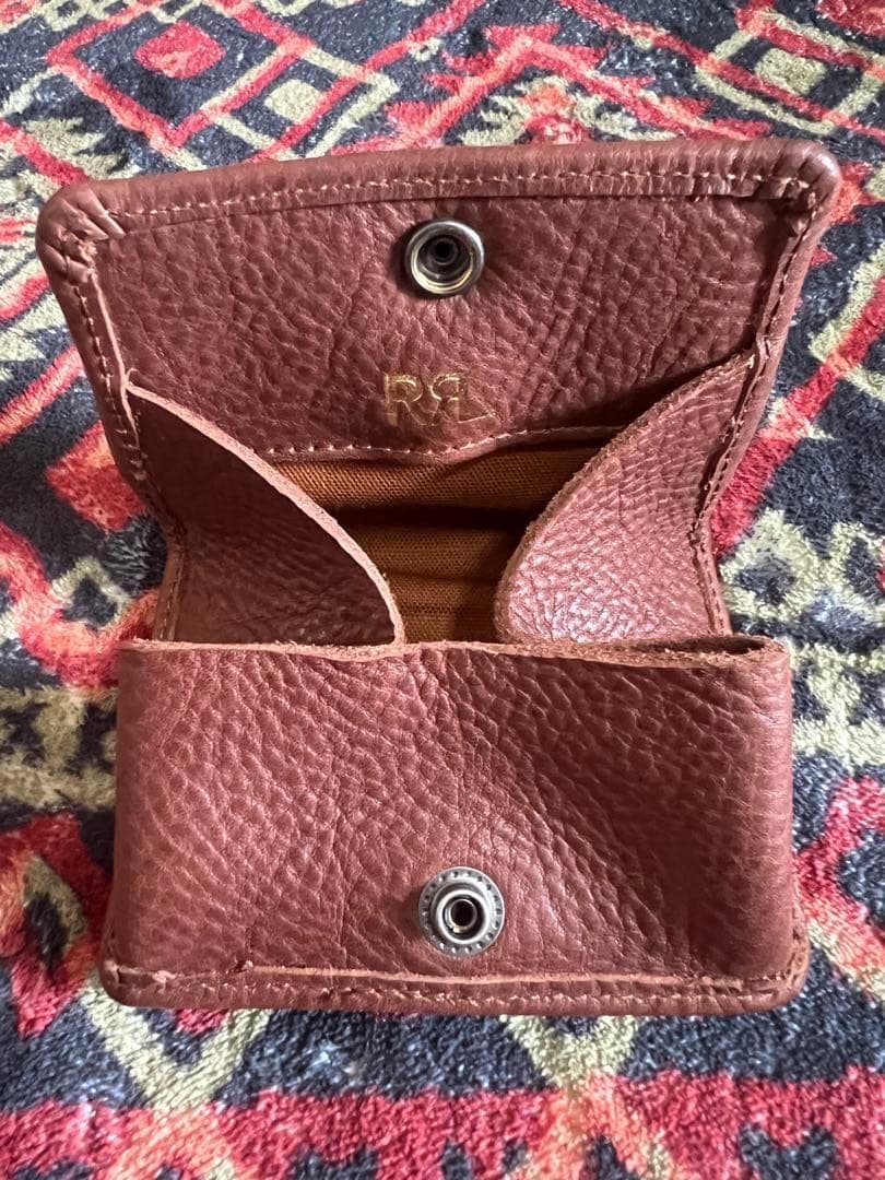 【美品】RRL ダブルアールエル レザー 小銭入れ