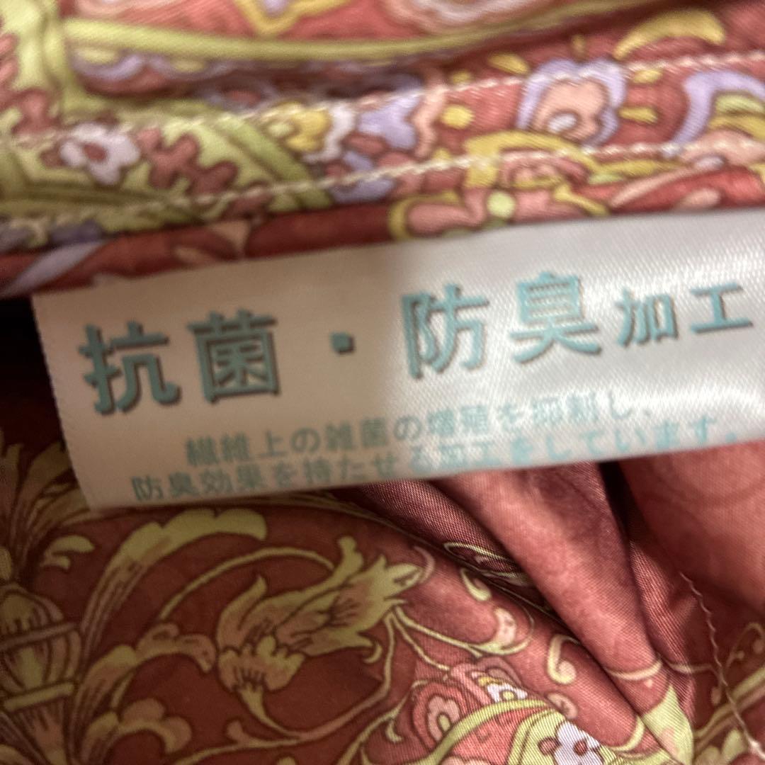 花柄掛け布団 ピンクとゴールド