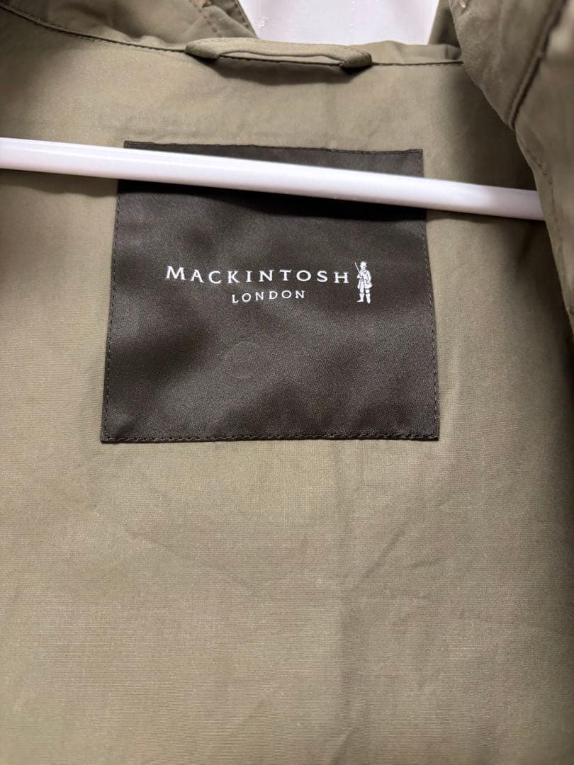 マッキントッシュ　サイズ38 オリーブ色 ステンカラーコート