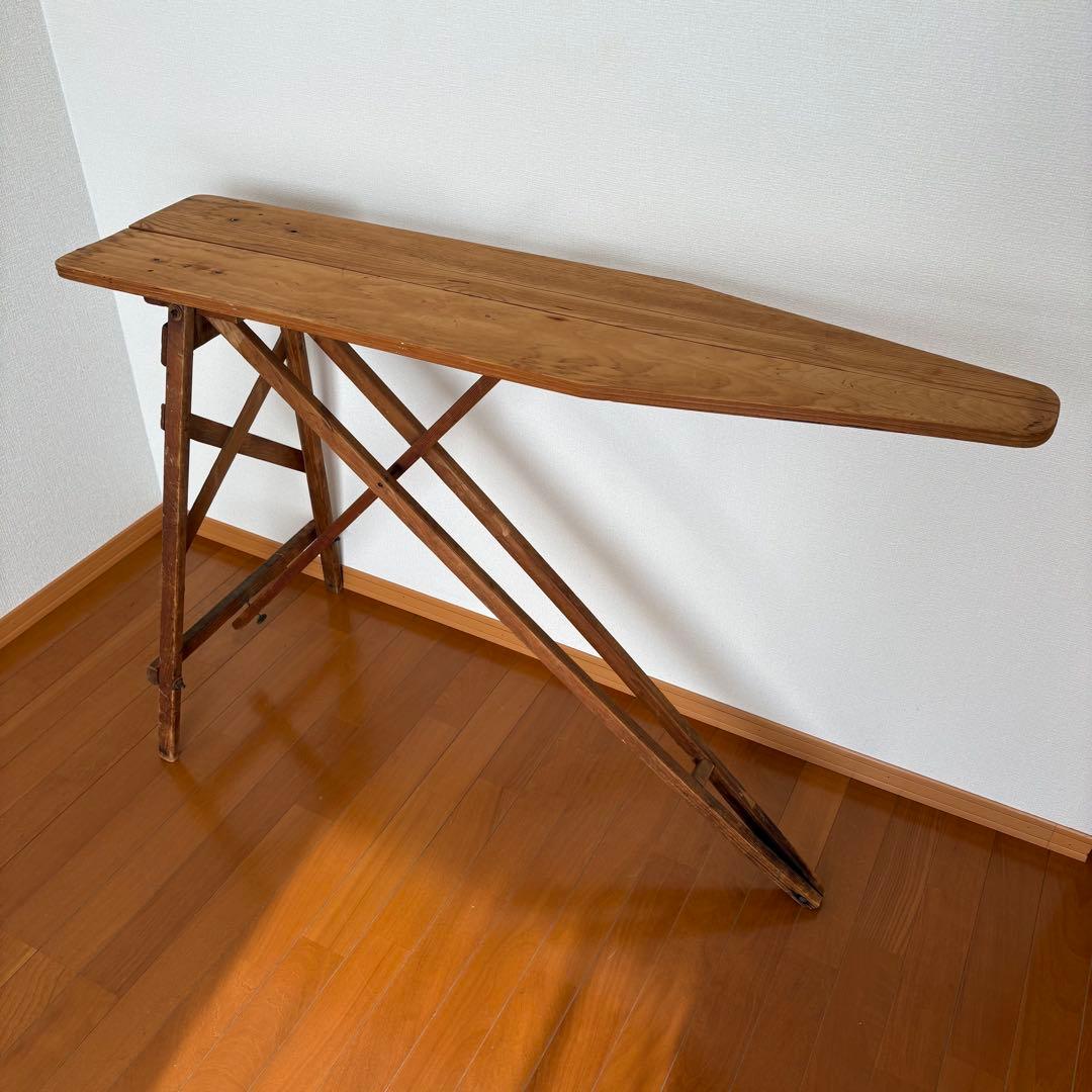 アンティーク アイロン台 ヴィンテージ 古道具 木製ディスプレイ台 店舗什器