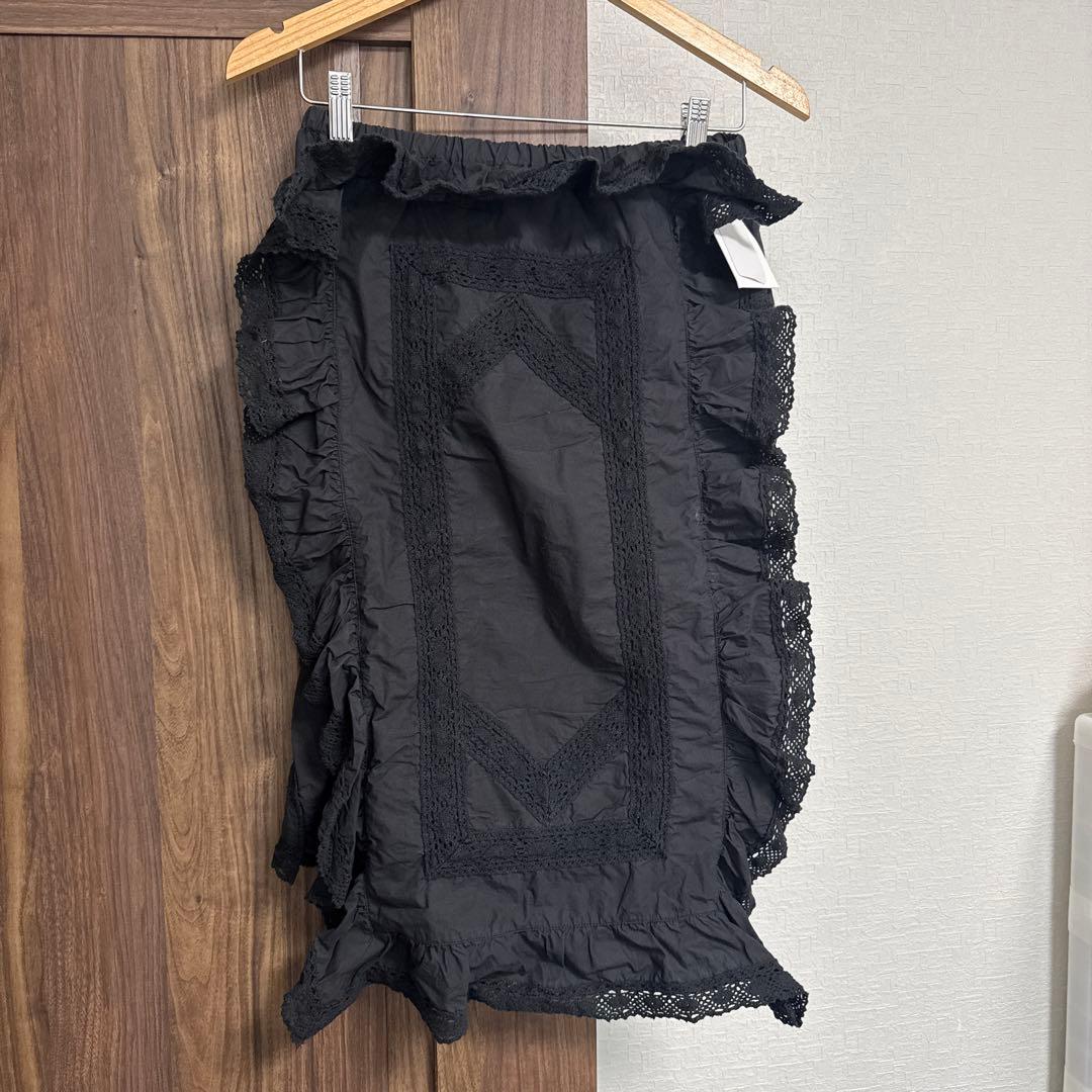 スカート crinklecrinklecrinkle rebuild apronskirt