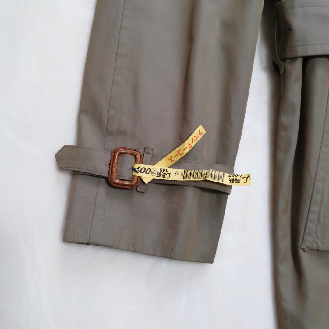 【美品】バーバリーズ トレンチコート ギャバジン生地 カーキ ノバチェック(M)