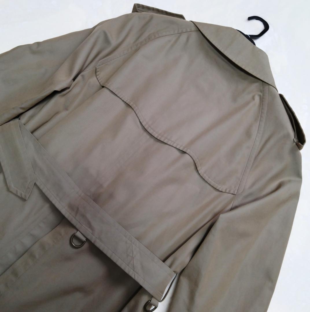 【美品】バーバリーズ トレンチコート ギャバジン生地 カーキ ノバチェック(M)
