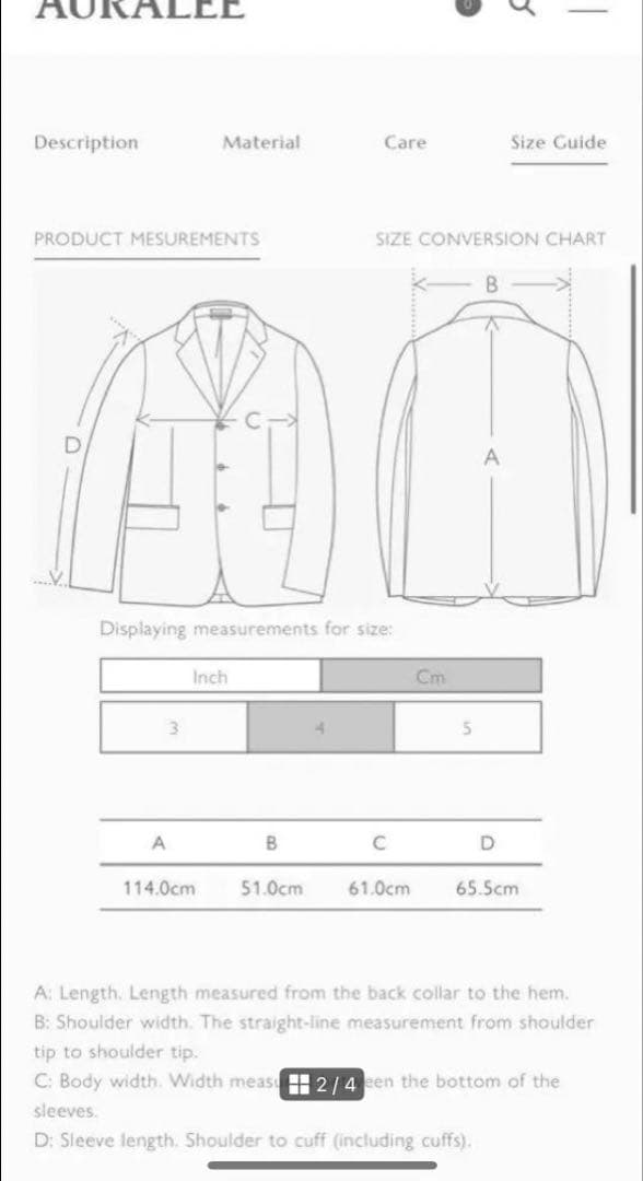 ジャケット・アウター AURALEE SPONGE WOOL MELTON COAT