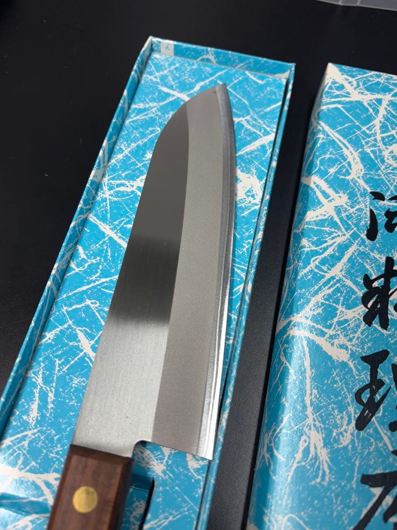 【未使用極美品】本則光 最高級包丁 本割込 名匠 三徳包丁