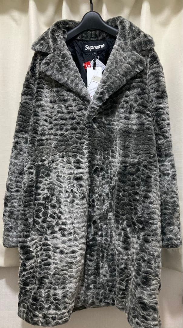 Supreme Croc Faux Fur Overcoat【Mサイズ】