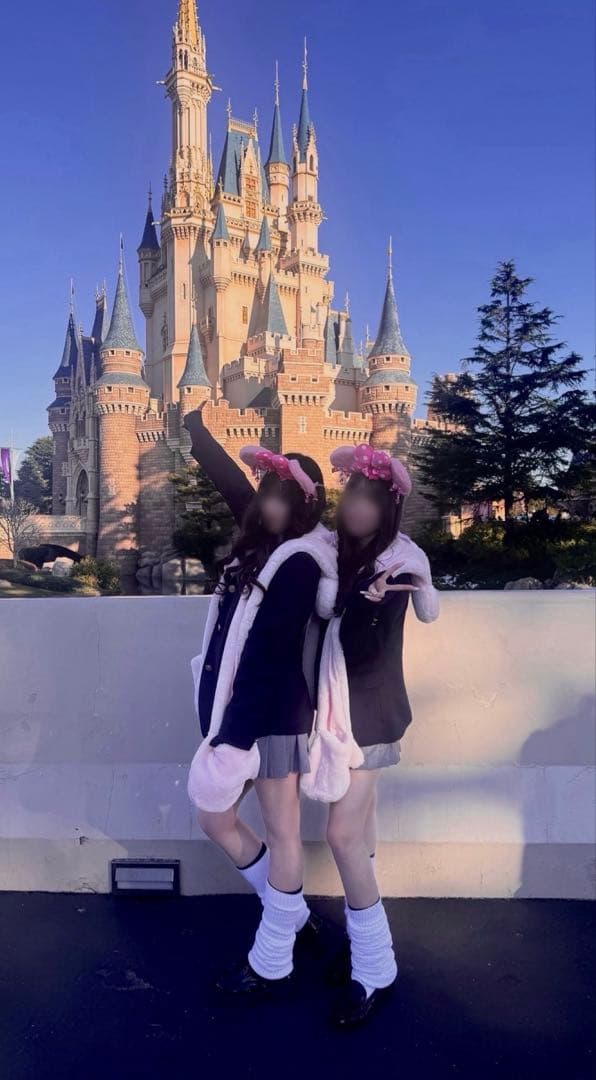 ピンクマフラーキャップ