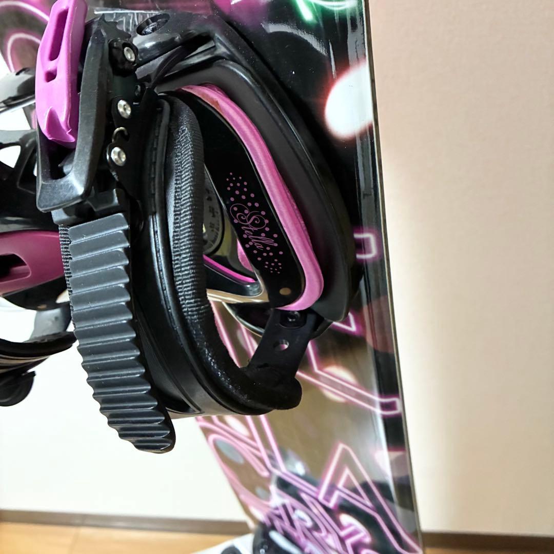 STELLA CRYSTAL スノーボード　140cm ヴィンディング　セット