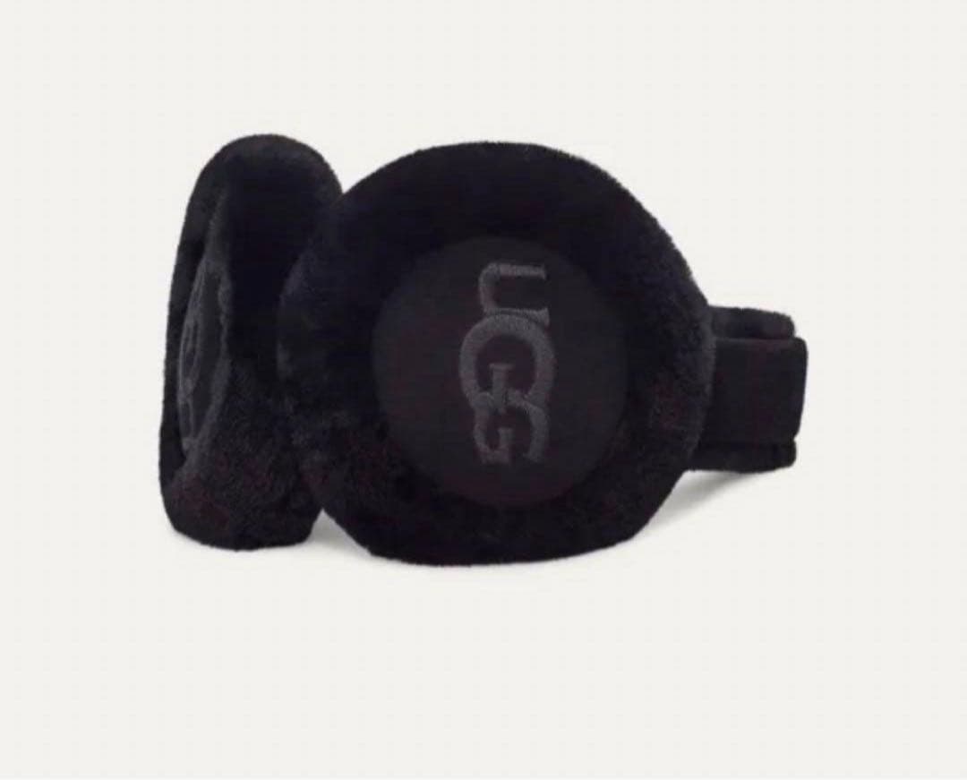 UGG ブラックファーイヤーマフ　シープスキン　　日本完売品