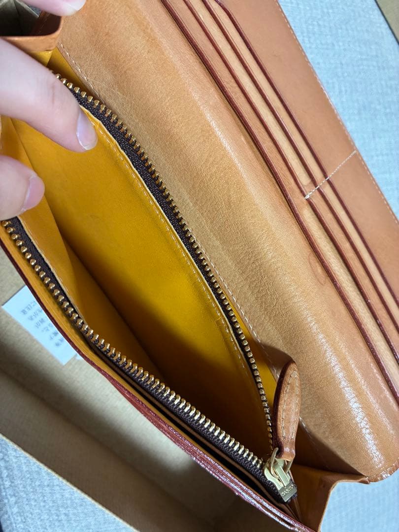 GANZO ガンゾ THIN BRIDLE シンブライドル　ファスナー長財布