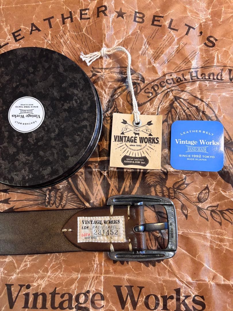 ビンテージワークス ベルト 33インチ DH5536 MAX カーキー