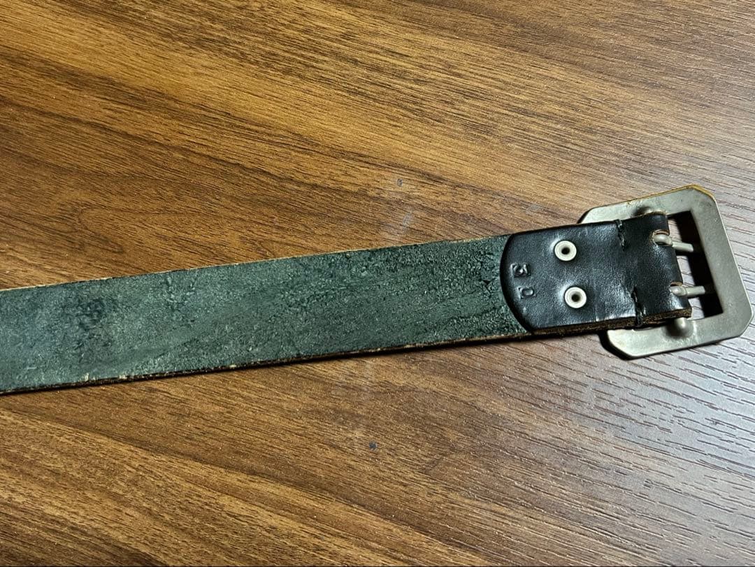 送料込 UES ウエス スクエアバックル ベルト ブラック サイズ30 アメカジ