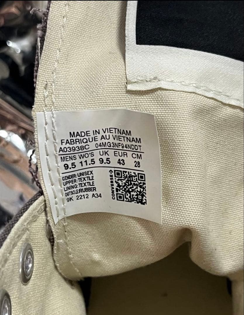 ぽ*ん様 Rick Owens Converse CT-70 たかと着用