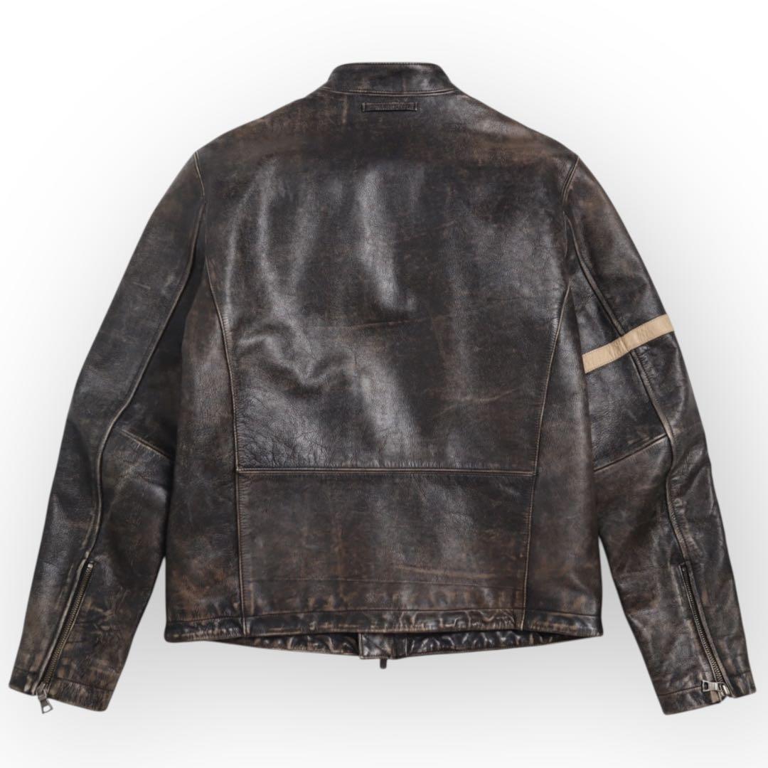 BANANA REPUBLIC vintage加工 ライダース レザージャケット