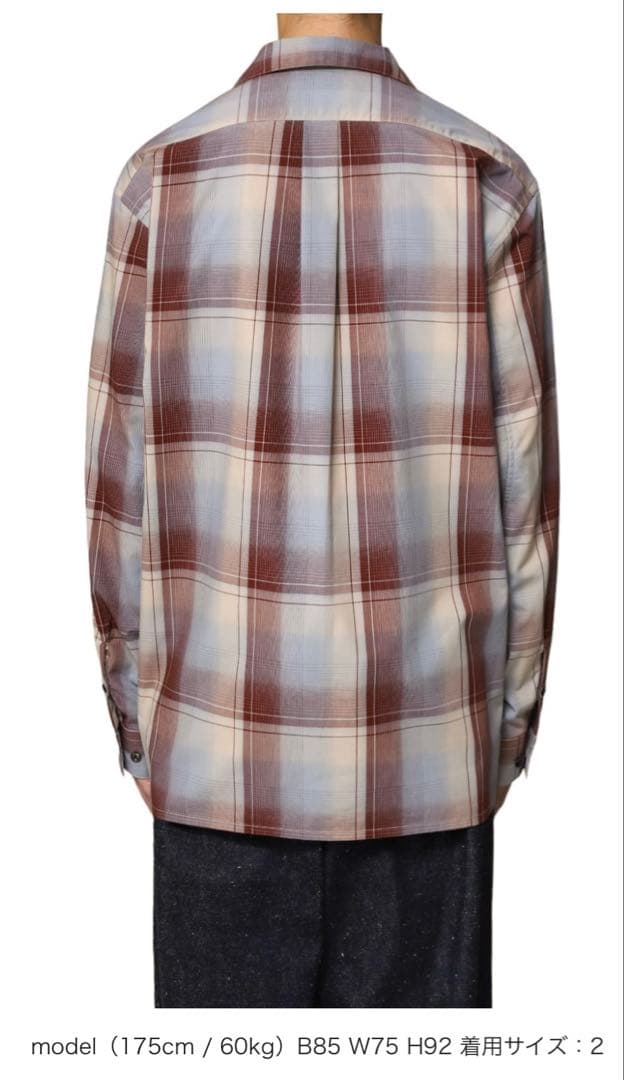 トップス SUGARHILL 2024 AW OMBRE PLAID