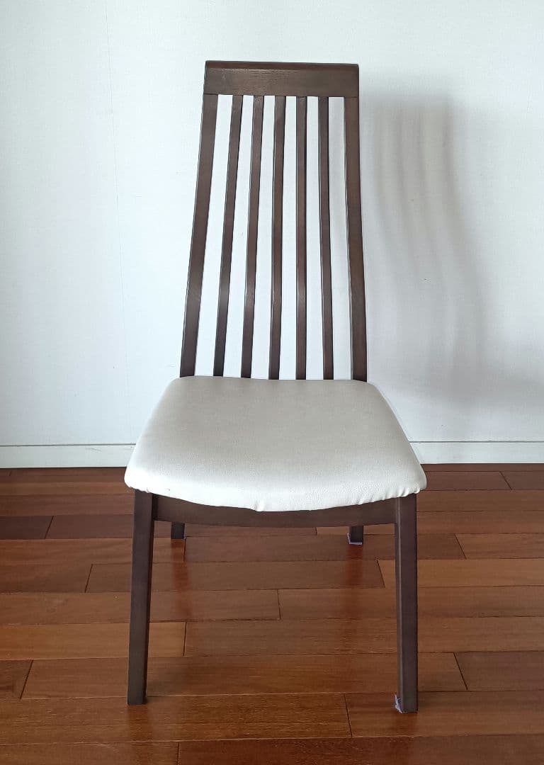 【直接引き取り限定】ダークブラウン長方形ダイニングテーブルと椅子4脚セット