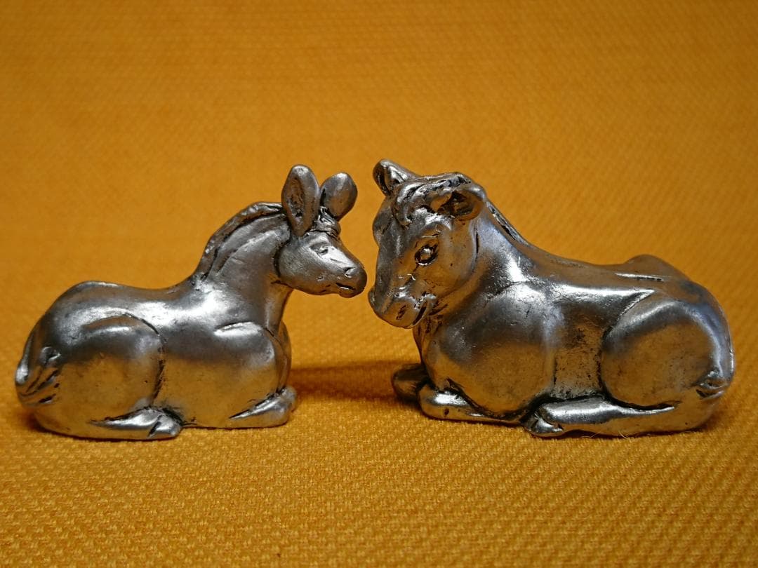 ビンテージ　馬　金属　オブジェ　置物　インテリア　工芸品　美術品　A2998