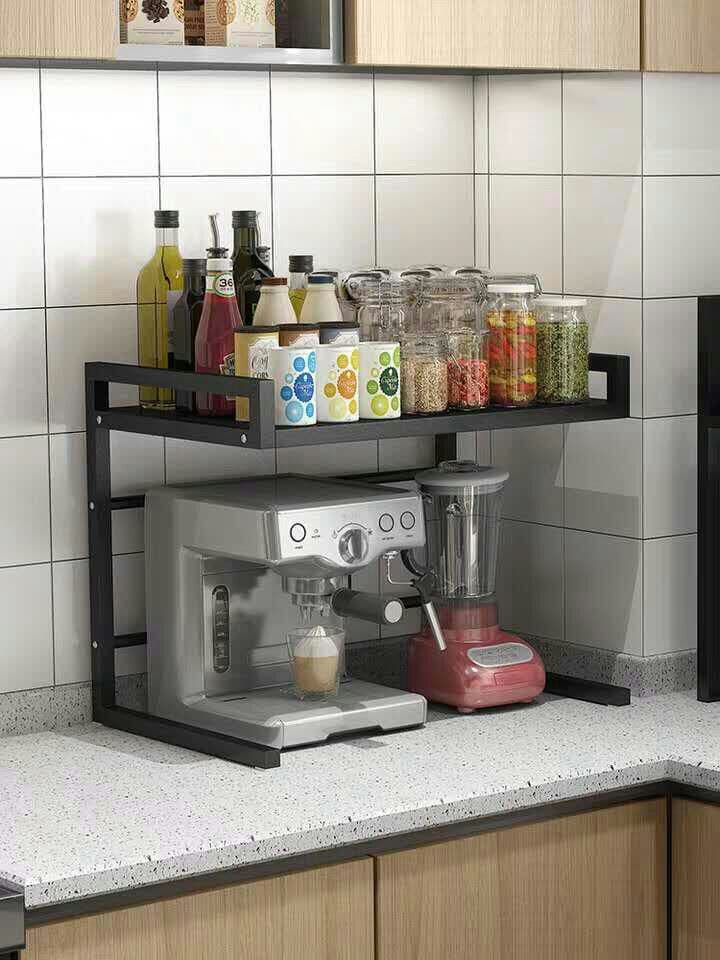 キッチン家庭用ラック2階収納棚