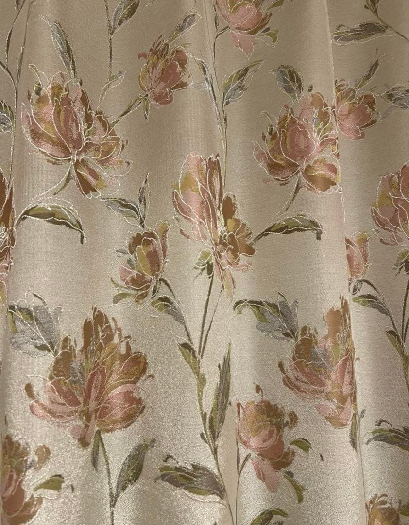 オーダーメイドカーテン 花柄 大幅値下げ