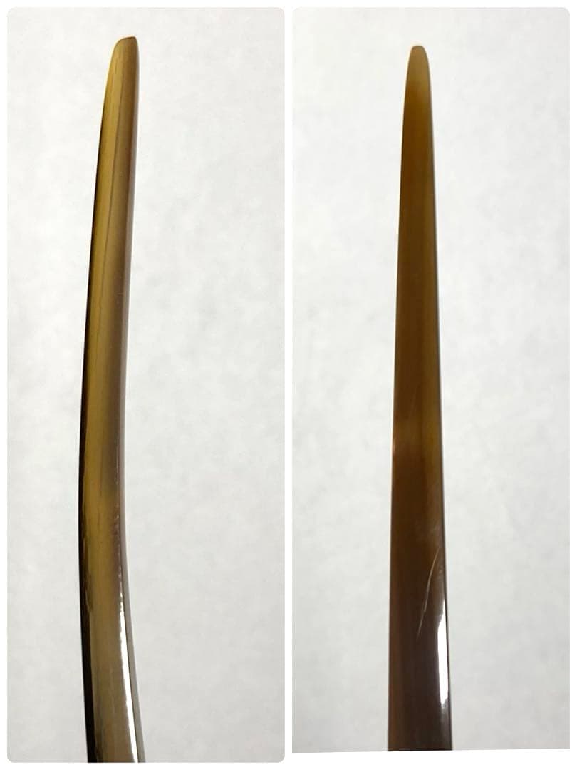 良品　HERMES エルメス　バッファローホーン　かんざし　ヘアアクセサリー　箱