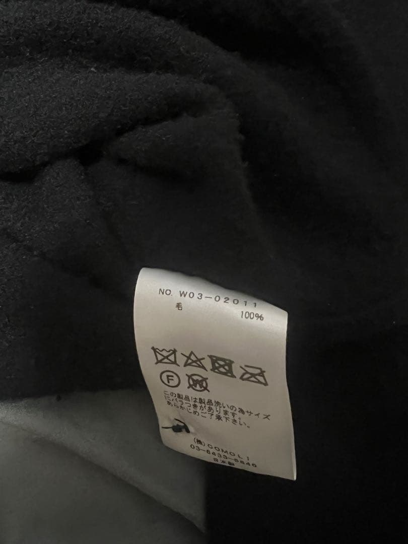 comoli 縮絨ウールハーフジップ サイズ3 22AW
