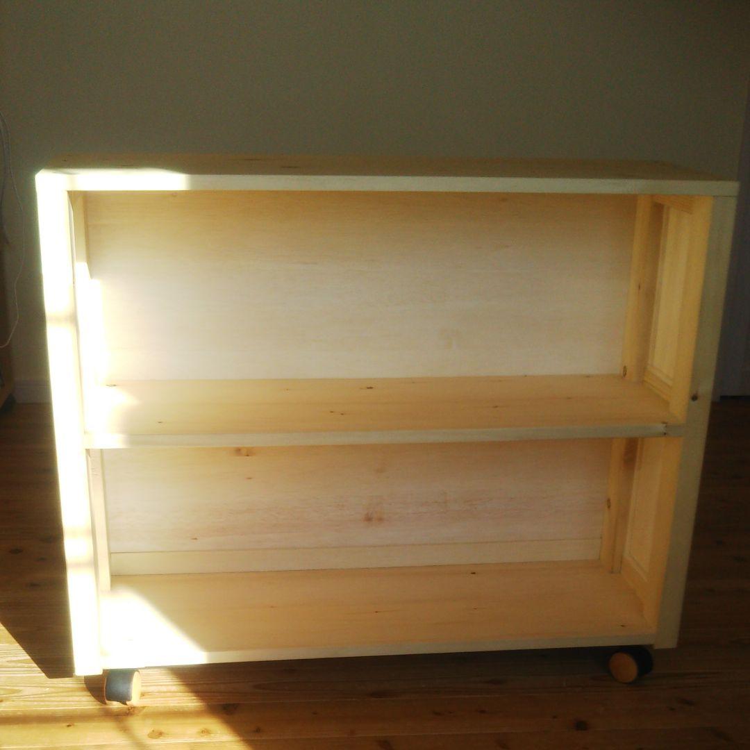 無垢の木 本棚／棚／補助机