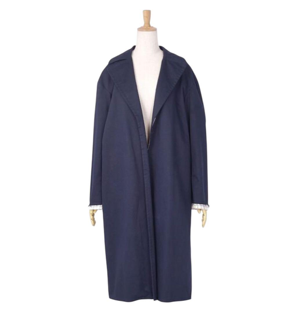 MARNIマルニ　コート ロング 42 ジャケット　ネイビー　トレンチスプリング