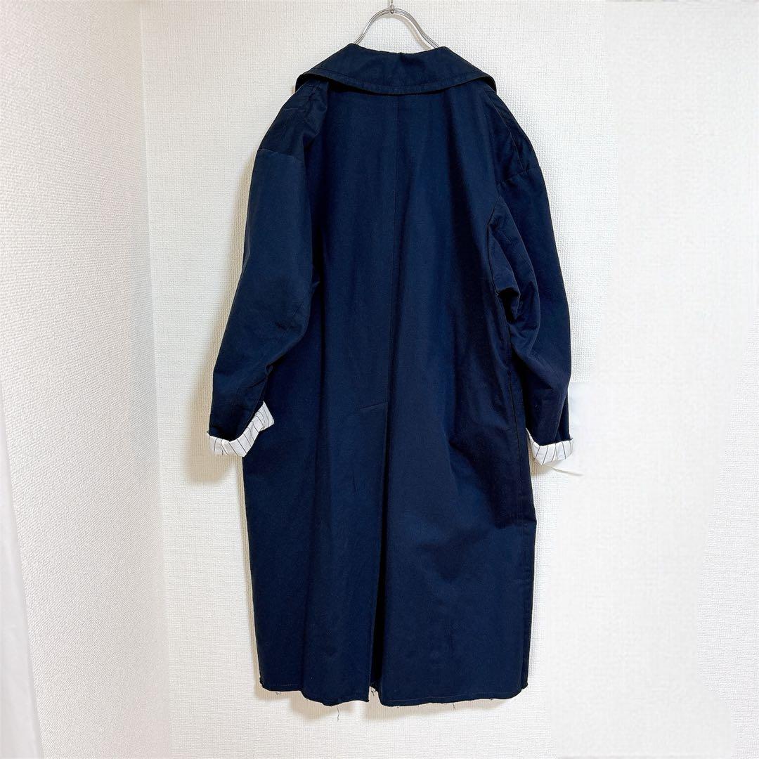 MARNIマルニ　コート ロング 42 ジャケット　ネイビー　トレンチスプリング