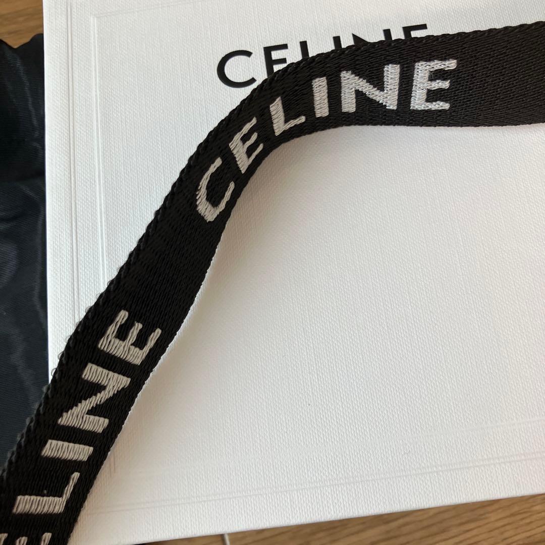 CELINE セリーヌ　ダブルリング　ロゴ　ベルト