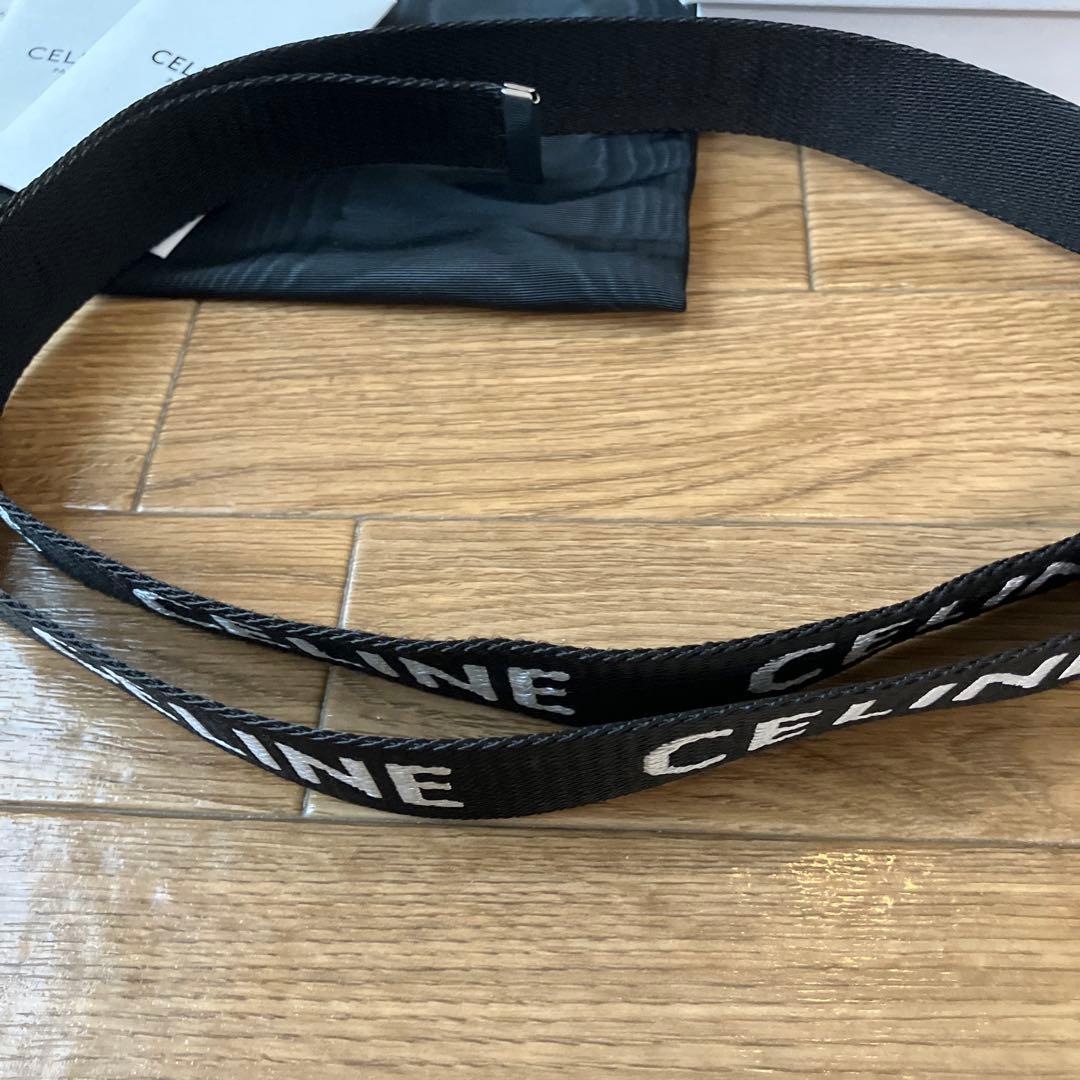 CELINE セリーヌ　ダブルリング　ロゴ　ベルト