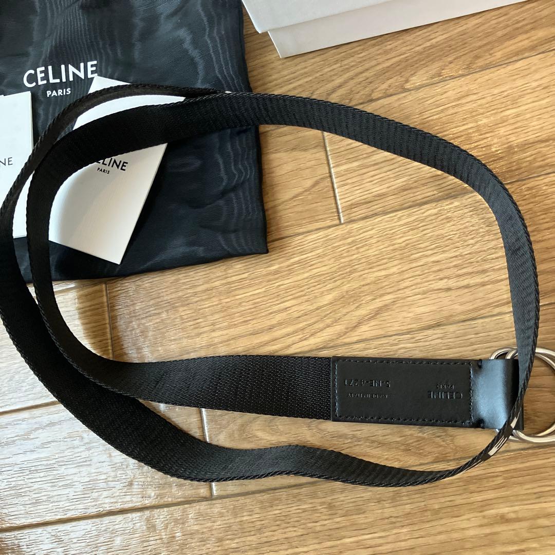 CELINE セリーヌ　ダブルリング　ロゴ　ベルト
