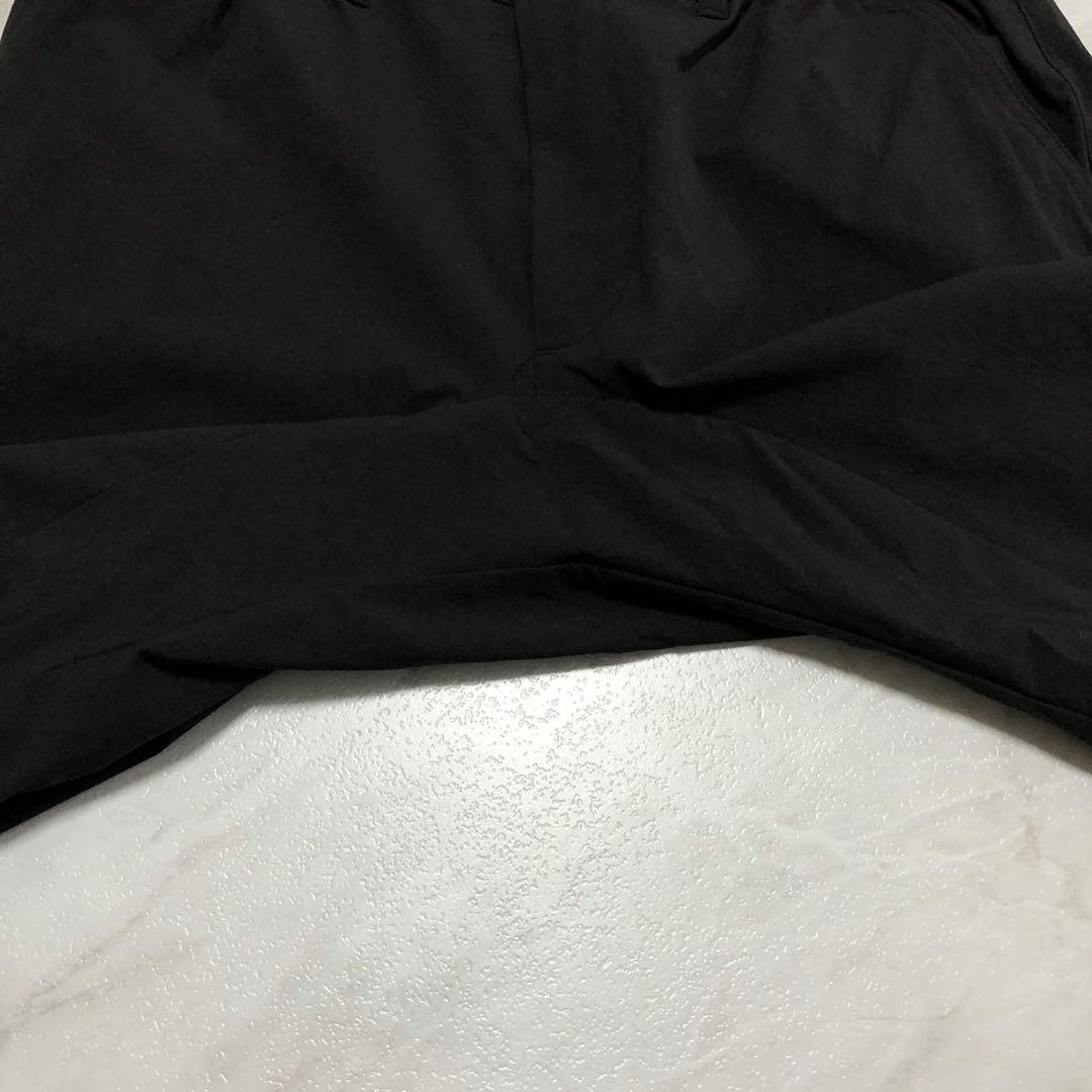 【美品】SLDO. ショートパンツ 速乾 ストレッチ ロゴ ブラック ゴルフ M