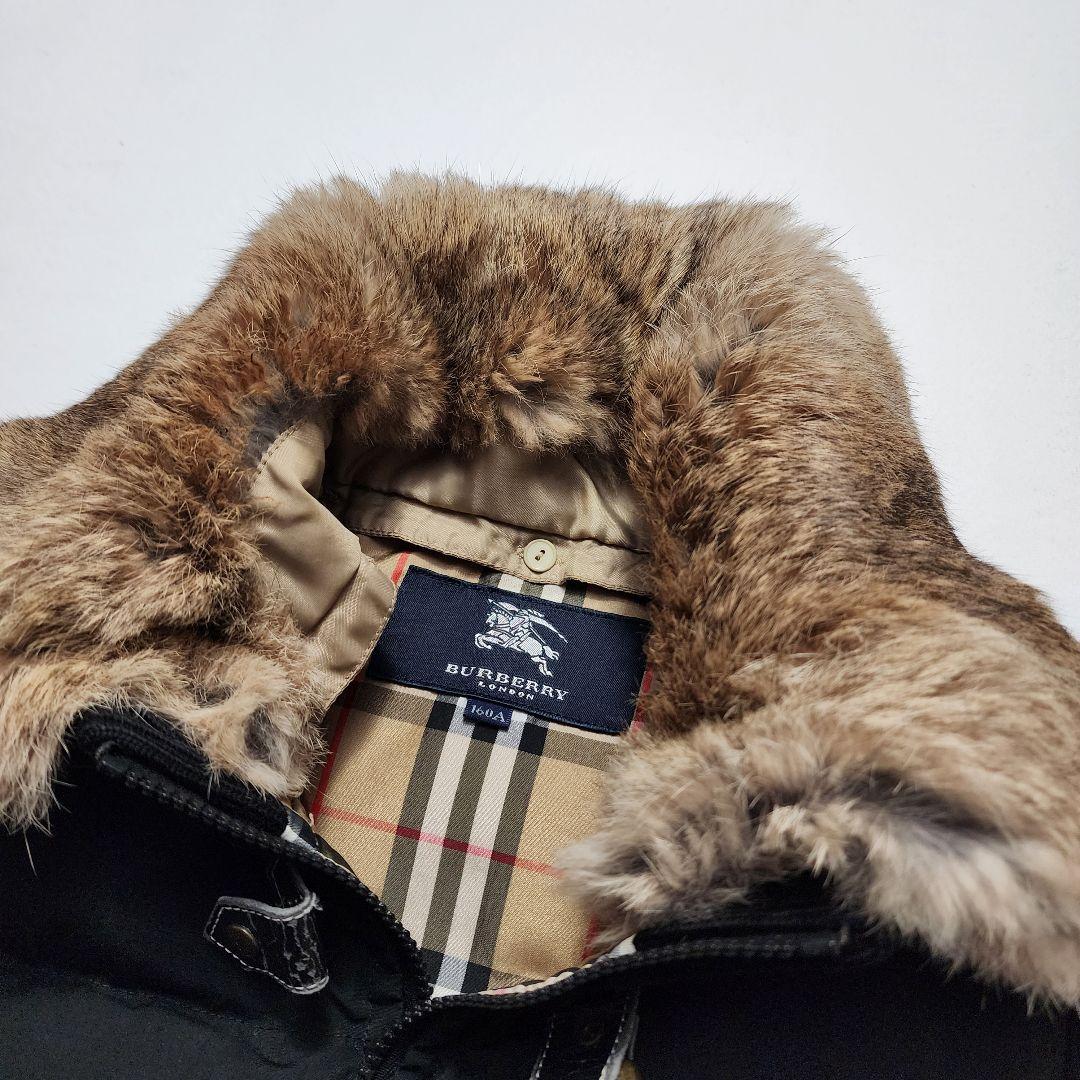 美品✨BURBERRY ダウンベスト ラピットファー ノバチェック
