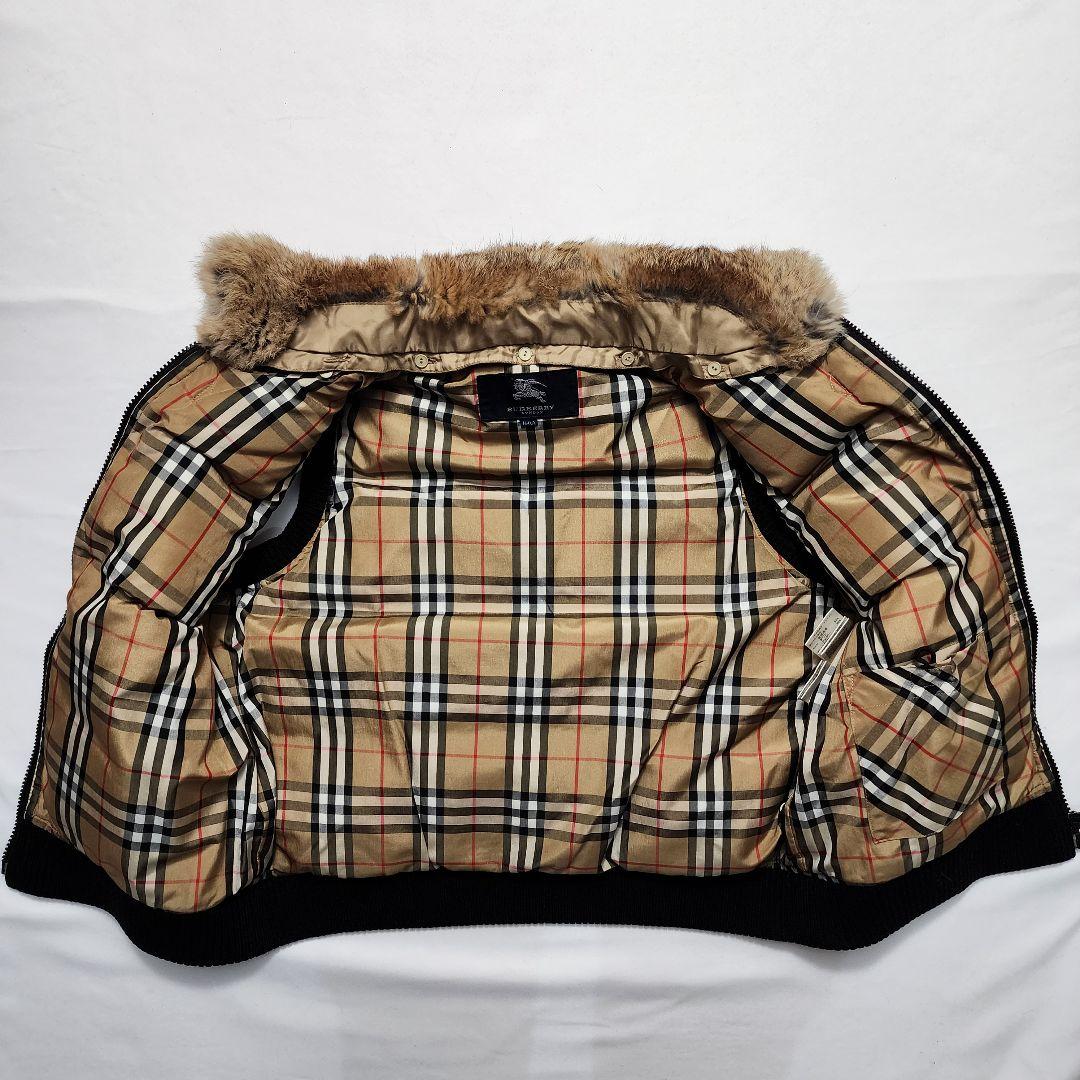 美品✨BURBERRY ダウンベスト ラピットファー ノバチェック
